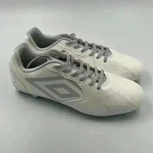 NWOT Umbro cleats in white/gray size 11.5 and size 12. New, no box.